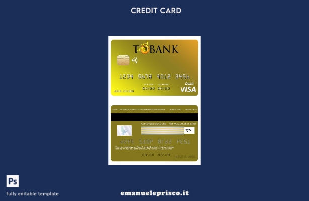 modello di carta visto bancario Bhutan T in stile verificato